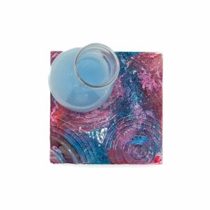 Orgonite plaat ''rainbow flake''