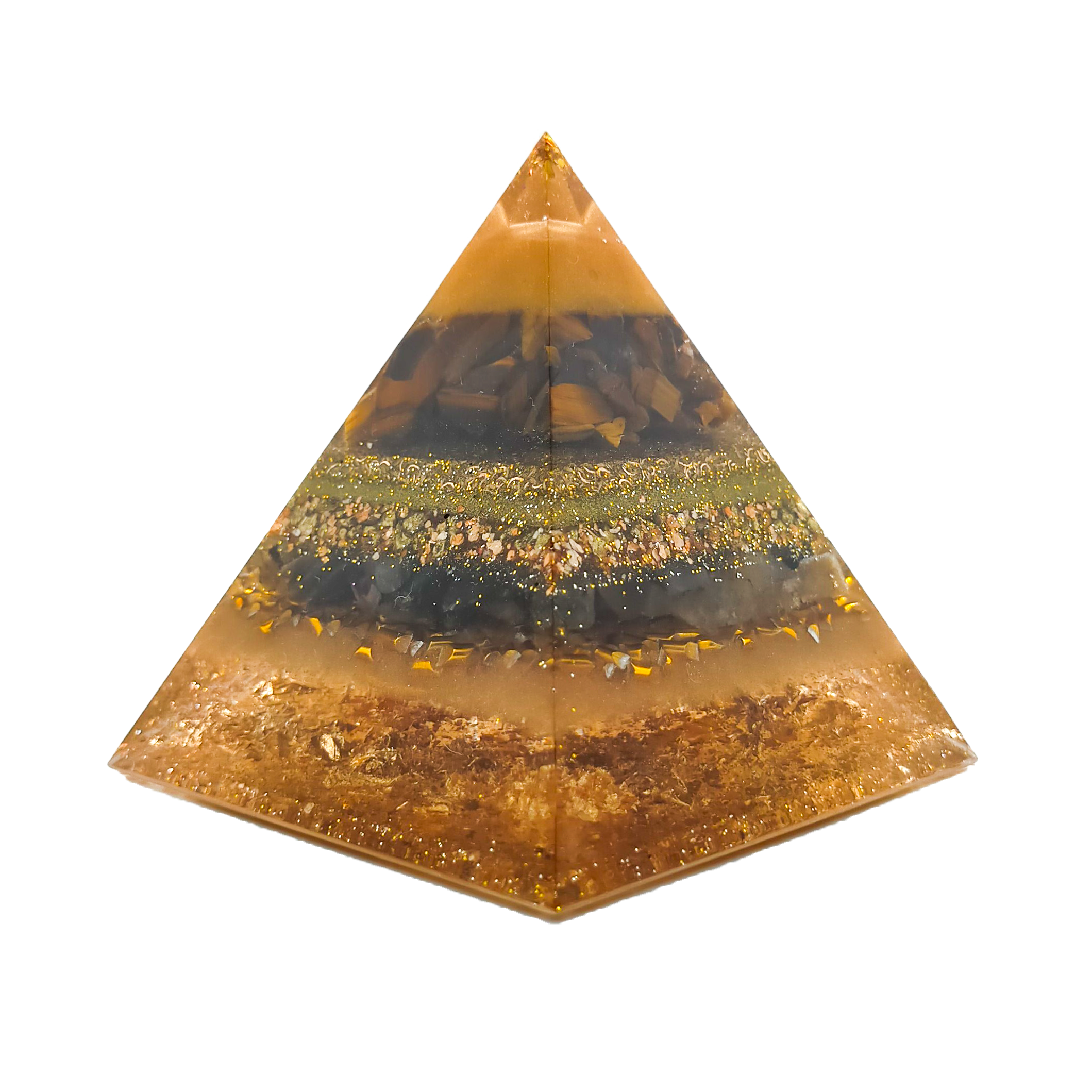 Orgonite Piramide Gold protection Orgonite Piramide Gold protection