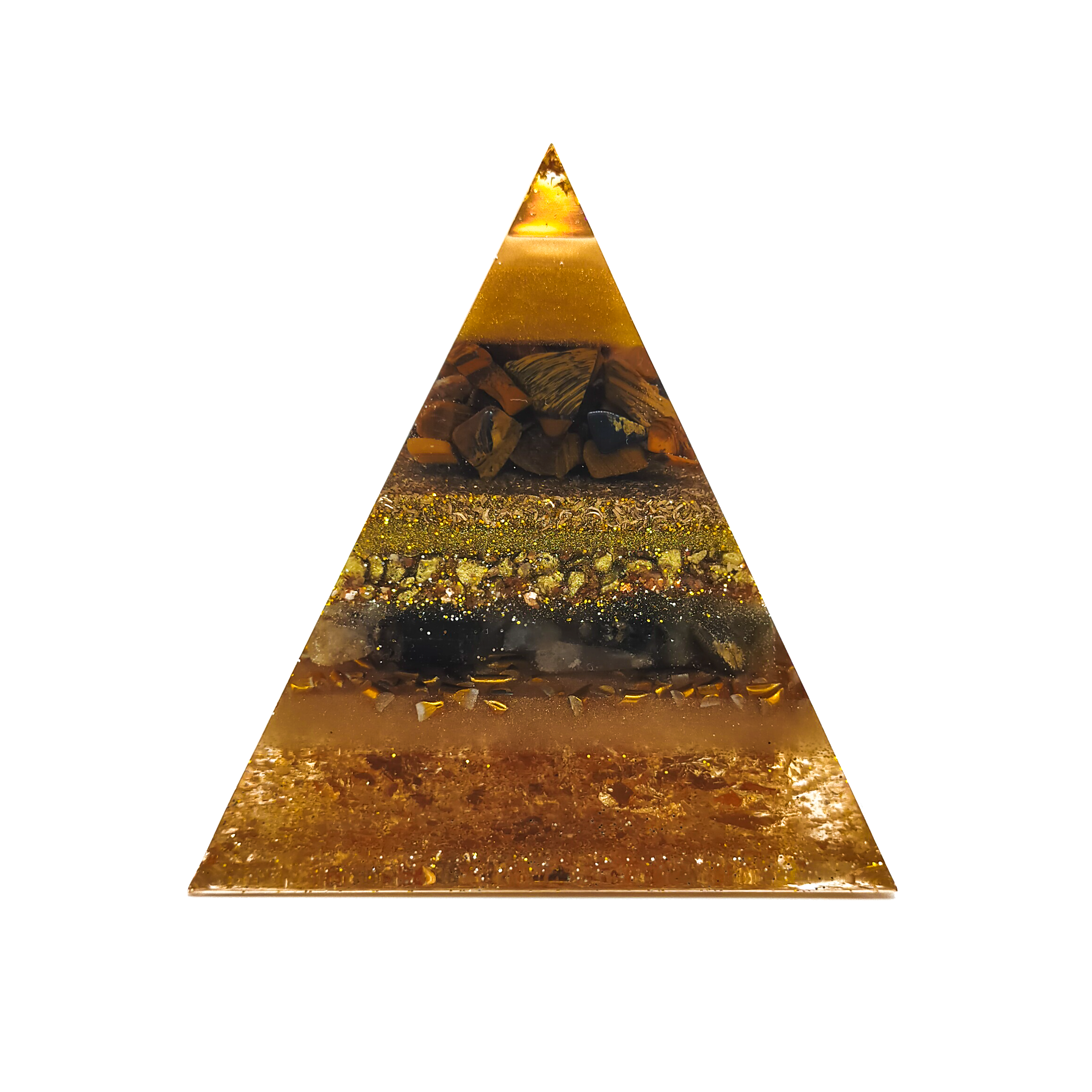 OrgonitePiramide Gold protection Orgonite Piramide Gold protection